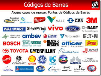 Fontes de Código de Barras- Casos de Sucesso