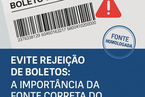 Como Evitar Rejeição de Boletos: A Importância da Fonte Correta do Código de Barras