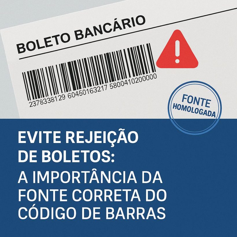 Como Evitar Rejeição de Boletos: A Importância da Fonte Correta do Código de Barras